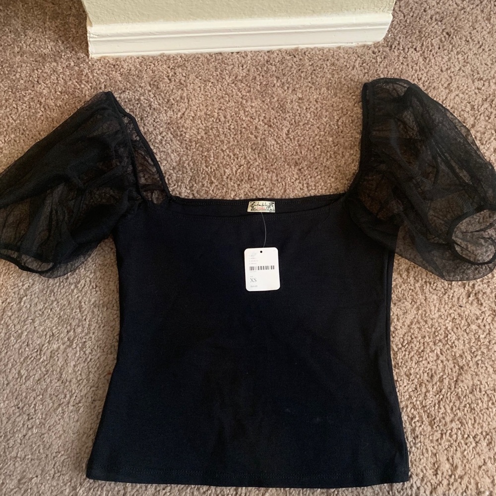 Free People Puff sleeve cami